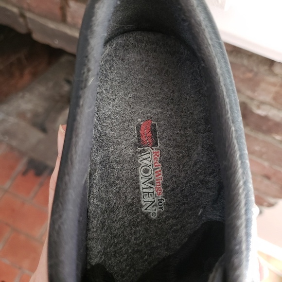 Red Wing Black Steel Toe Safety Work Shoes Size 9 Made in USA - Picture 7 of 8